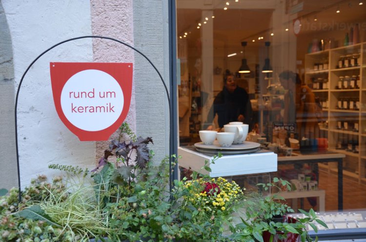 Ein Laden im Zürcher Niederdorf während dem Keramik-Event Rund um Keramik.