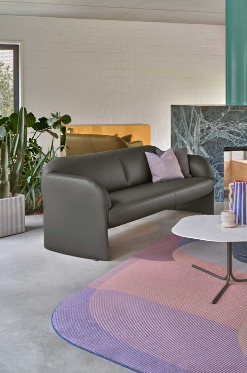 Sofa Modius von Leolux in der Lederart Senso Castor