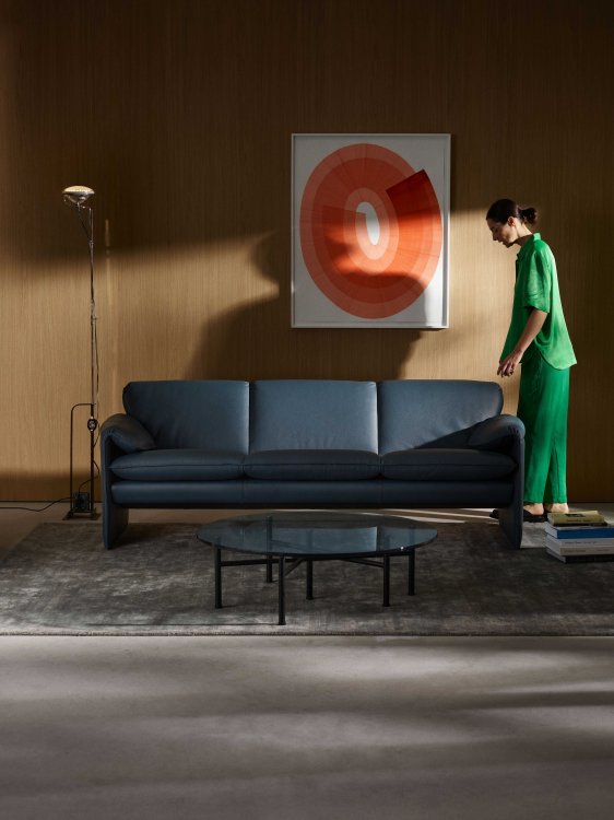 Sofa von Leolux, Modell Bora Bora in der Farbe Cobalt