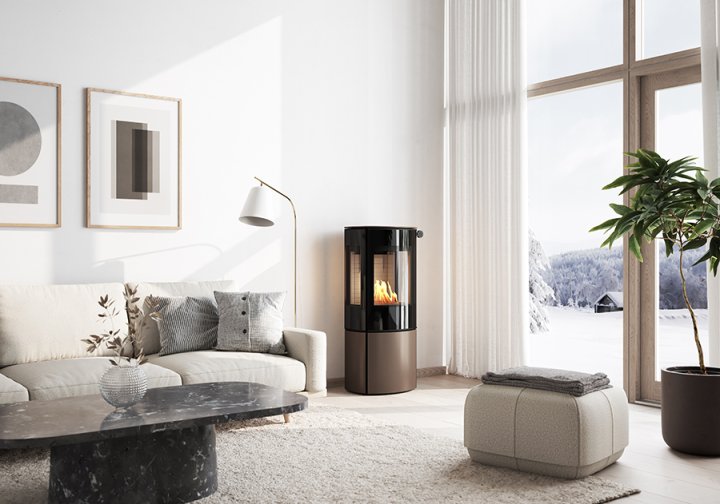 Kaminofen Caro 110 Bio Mokka