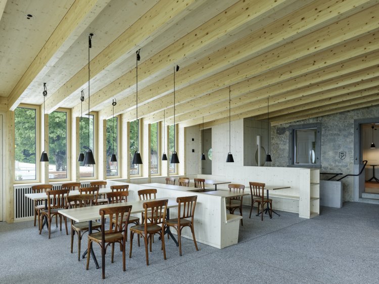 Umbau Restaurant Lägern Hochwacht Innenansicht