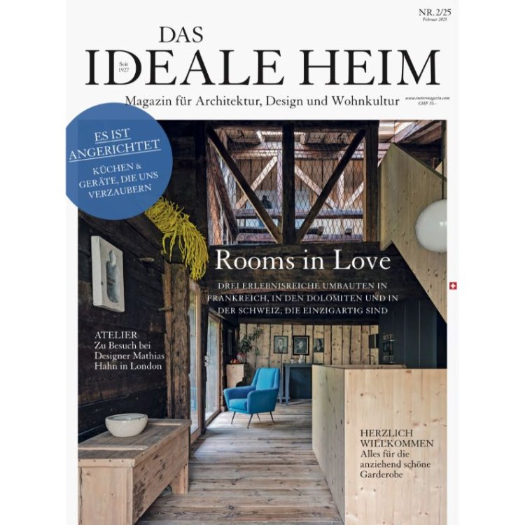 Cover von Das Ideale Heim 2/2025 mit dem Titel Rooms in Love