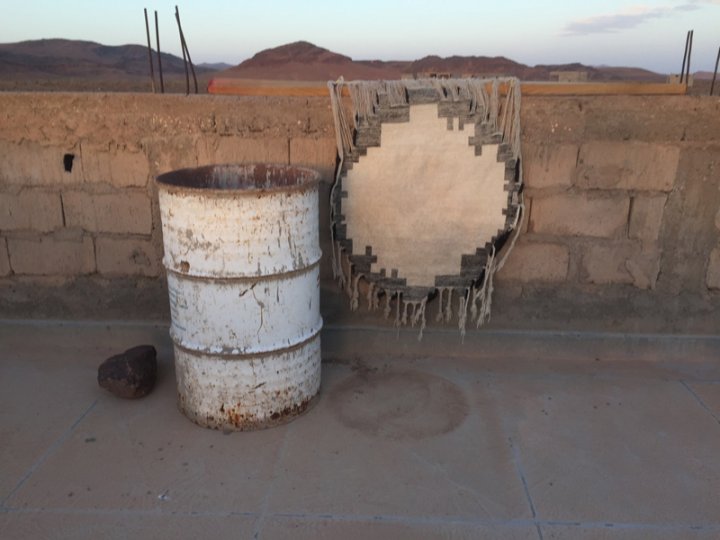 Traditioneller Webstuhl in Marokko.
