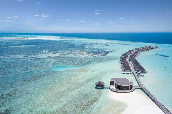 Ein Resort mitten im Ozean
