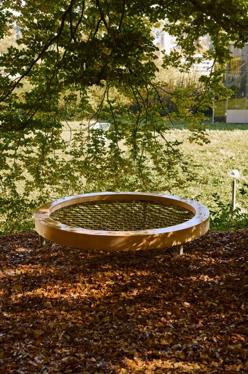 Station «Himmelbett» im Lifegarden zur Förderung von Achtsamkeit und Entspannung.