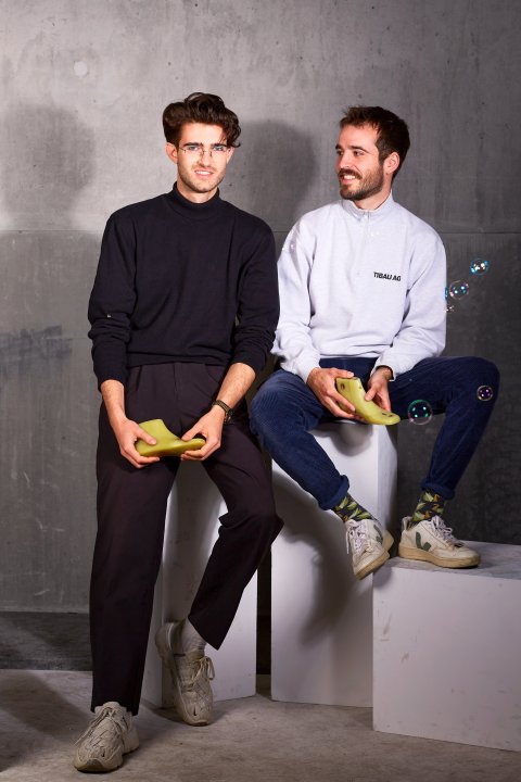 Portrait-Foto zwei jungen Designern